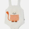 Combinaison brodée avec motif chat Combinaison brodée avec motif chat