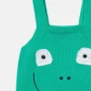 Combinaison brodée avec motif grenouille