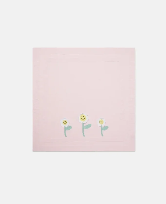 Couverture brodée de fleurs Couverture brodée de fleurs
