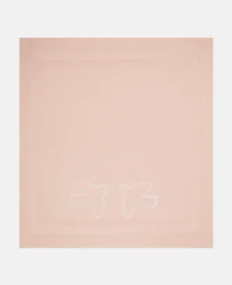 Couverture brodée Dove