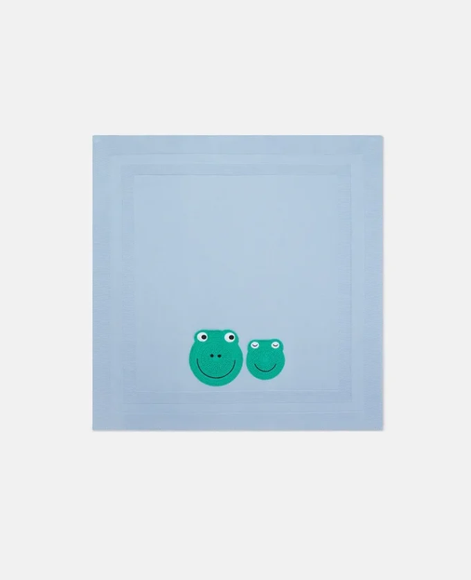 Couverture brodée grenouille Couverture brodée grenouille