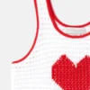 Débardeur crocheté à cœurs Débardeur crocheté à cœurs