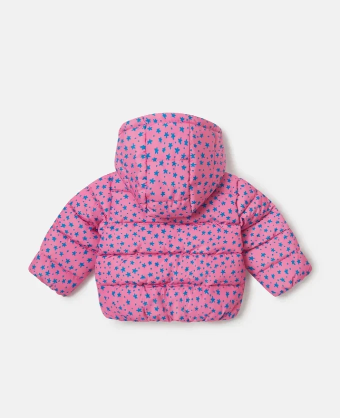 Doudoune à capuche imprimée étoiles Doudoune à capuche imprimée étoiles