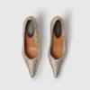 Elsa Escarpins à talons bobines métalliques tissés Elsa Escarpins à talons bobines métalliques tissés