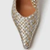 Elsa Escarpins à talons bobines métalliques tissés Elsa Escarpins à talons bobines métalliques tissés