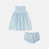Ensemble robe et bloomer brodés Ice Cream Ensemble robe et bloomer brodés Ice Cream