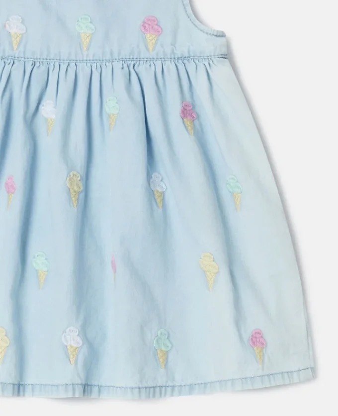 Ensemble robe et bloomer brodés Ice Cream Ensemble robe et bloomer brodés Ice Cream
