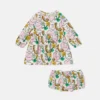Ensemble robe et bloomers imprimé Earth Friends Ensemble robe et bloomers imprimé Earth Friends