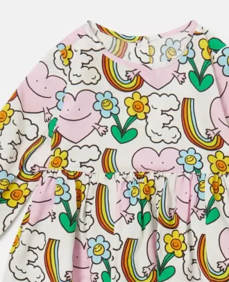 Ensemble robe et bloomers imprimé Earth Friends