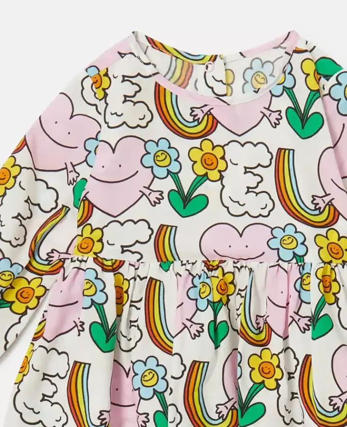 Ensemble robe et bloomers imprimé Earth Friends Ensemble robe et bloomers imprimé Earth Friends