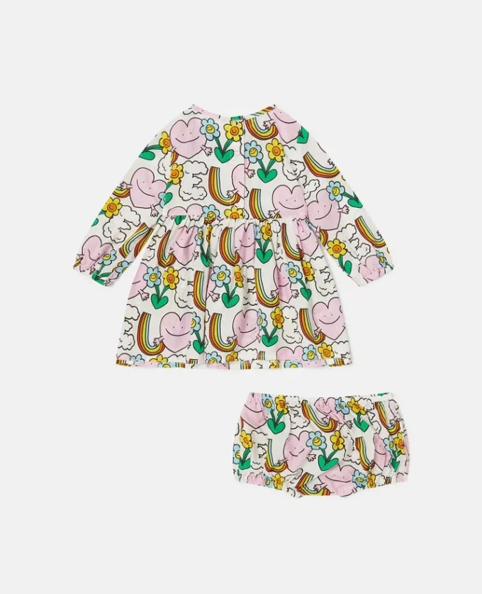 Ensemble robe et bloomers imprimé Earth Friends Ensemble robe et bloomers imprimé Earth Friends