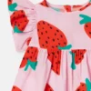 Ensemble robe imprimée fraises et bloomers Ensemble robe imprimée fraises et bloomers