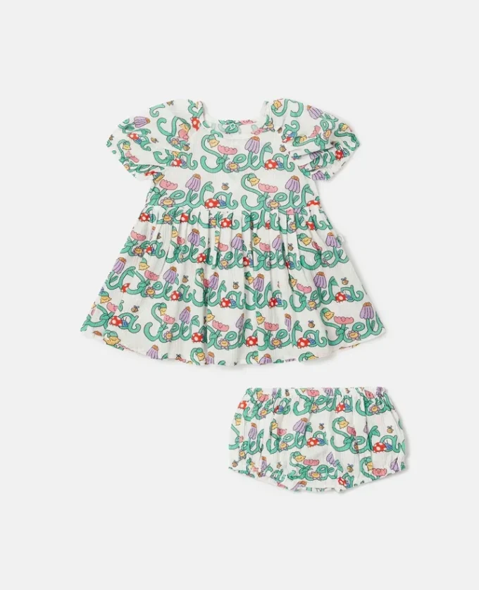 Ensemble robe imprimée Stella Vine et bloomers Ensemble robe imprimée Stella Vine et bloomers