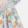 Ensemble robe à manches courtes imprimé forêt et bloomers Ensemble robe à manches courtes imprimé forêt et bloomers
