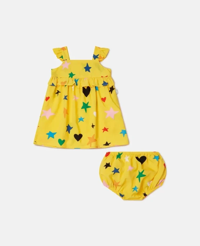 Ensemble robe à motif étoilé et bloomers Ensemble robe à motif étoilé et bloomers
