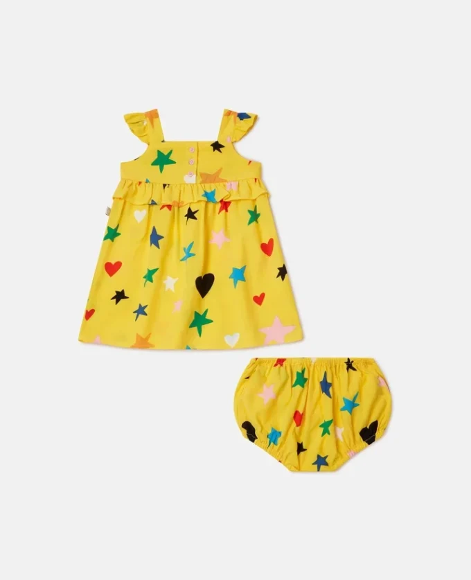 Ensemble robe à motif étoilé et bloomers Ensemble robe à motif étoilé et bloomers