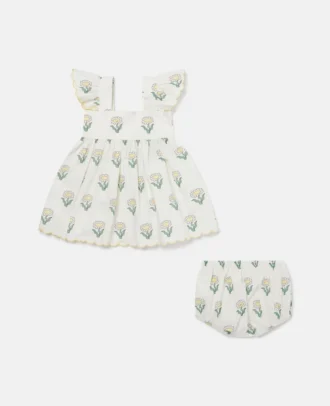 Ensemble robe sans manches et bloomers Daisies