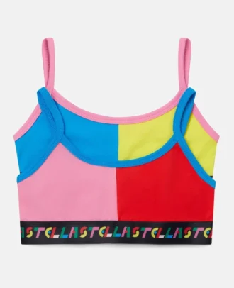 Ensemble soutien-gorge en coton color block