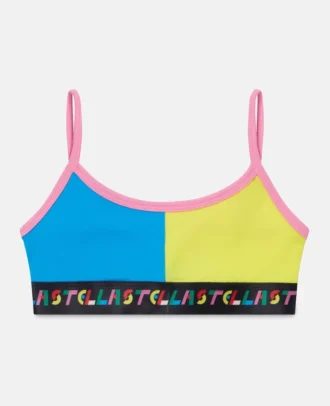 Ensemble soutien-gorge en coton color block