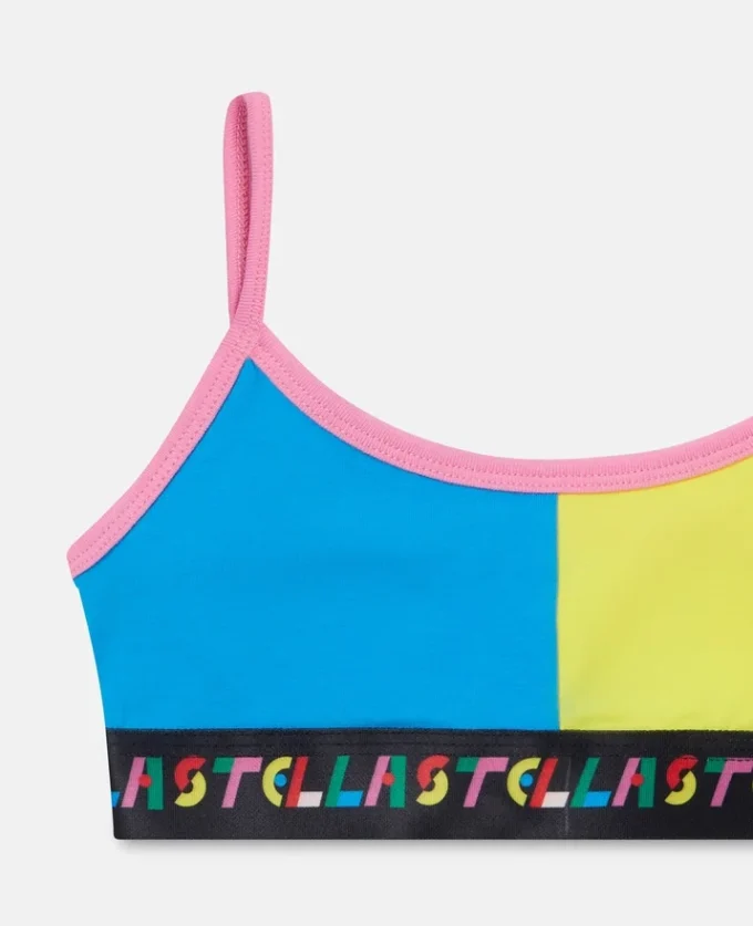 Ensemble soutien-gorge en coton color block Ensemble soutien-gorge en coton color block