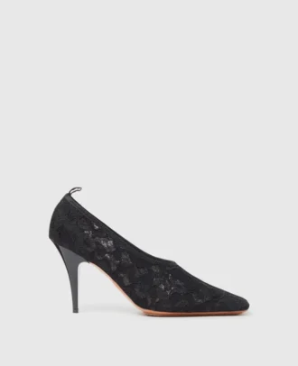 Escarpins à bout carré et lacets