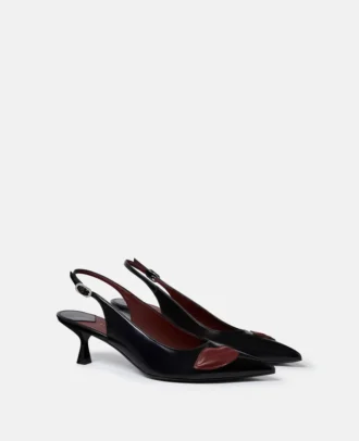 Escarpins à talons bobines Elsa Lip Appliqué