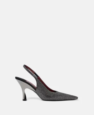 Escarpins à talons bobines Elsa ornés de cristaux
