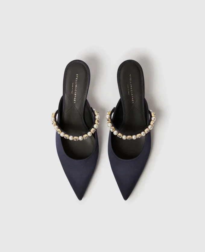 Escarpins à talons bobines Elsa ornés de perles Escarpins à talons bobines Elsa ornés de perles