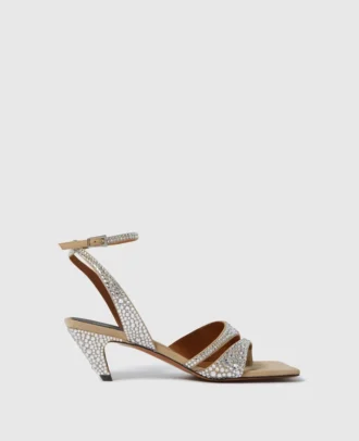 Escarpins à talons bobines Stella Spur Crystal Hotfix