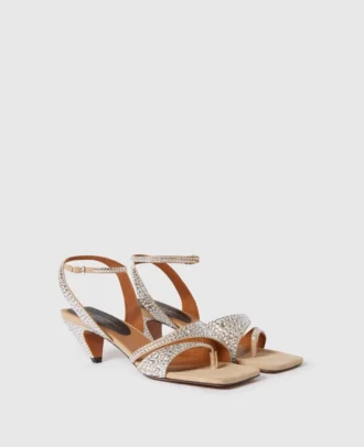 Escarpins à talons bobines Stella Spur Crystal Hotfix