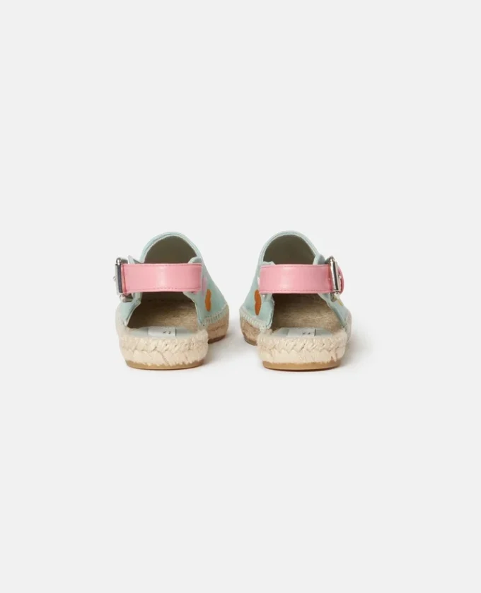 Espadrilles en toile brodées de cœurs Espadrilles en toile brodées de cœurs