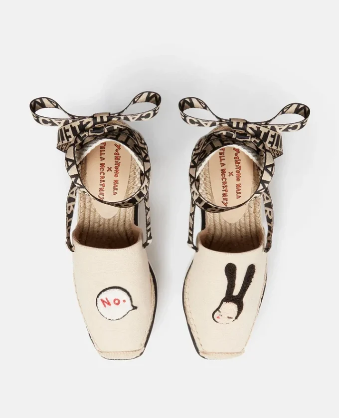 Espadrilles en toile brodées Gaia Little Black Bunny Espadrilles en toile brodées Gaia Little Black Bunny