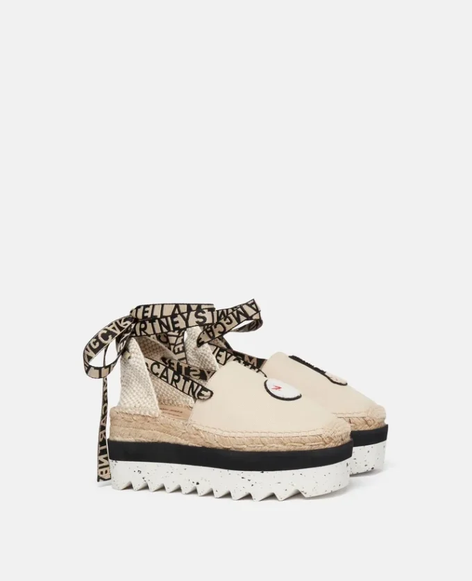 Espadrilles en toile brodées Gaia Little Black Bunny Espadrilles en toile brodées Gaia Little Black Bunny
