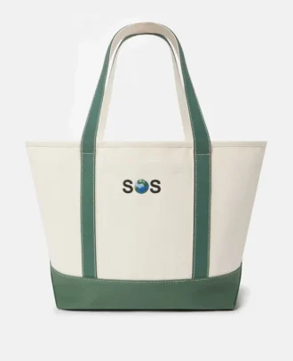 Grand sac fourre-tout brodé SOS