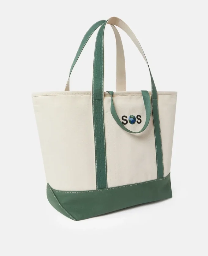 Grand sac fourre-tout brodé SOS