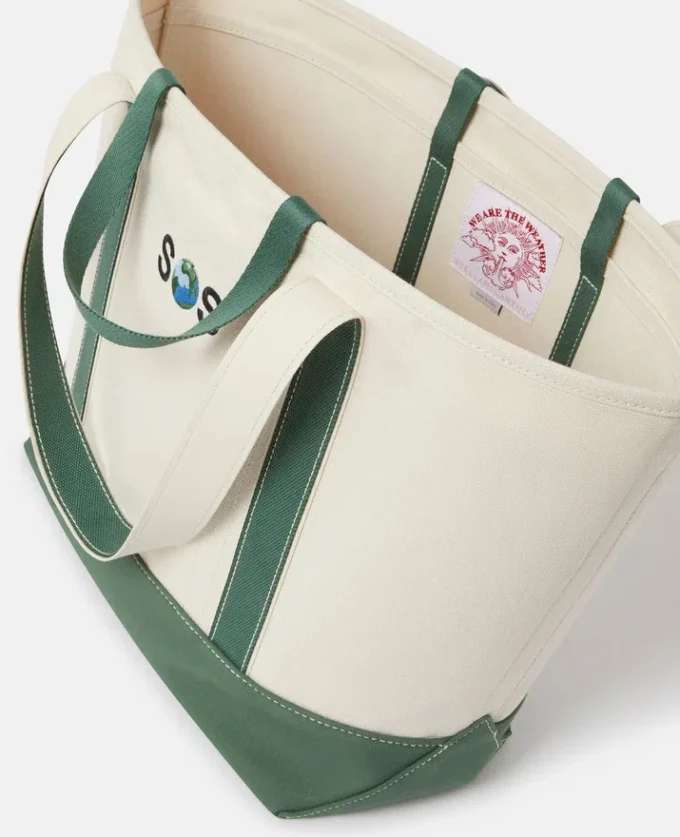 Grand sac fourre-tout brodé SOS