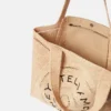 Grand sac fourre-tout en raphia avec logo