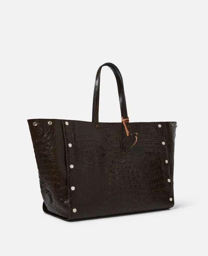 Grand sac fourre-tout Stella Studs à motif croco Grand sac fourre-tout Stella Studs à motif croco