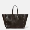 Grand sac fourre-tout Stella Studs à motif croco Grand sac fourre-tout Stella Studs à motif croco