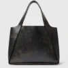 Grand sac fourre-tout vieilli avec logo Grand sac fourre-tout vieilli avec logo