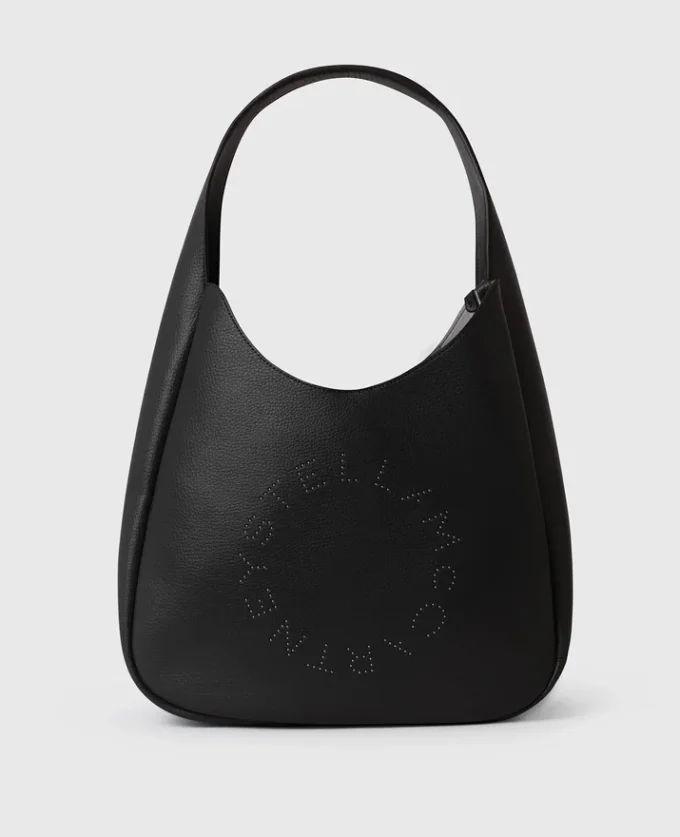 Grand sac hobo à clous et logo Grand sac hobo à clous et logo