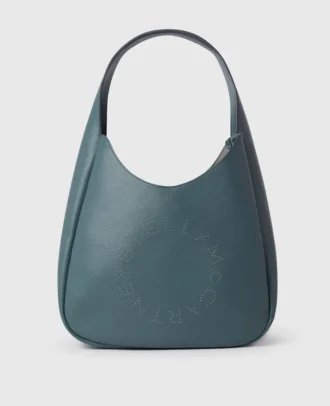 Grand sac hobo à clous et logo