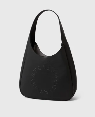 Grand sac hobo à clous et logo