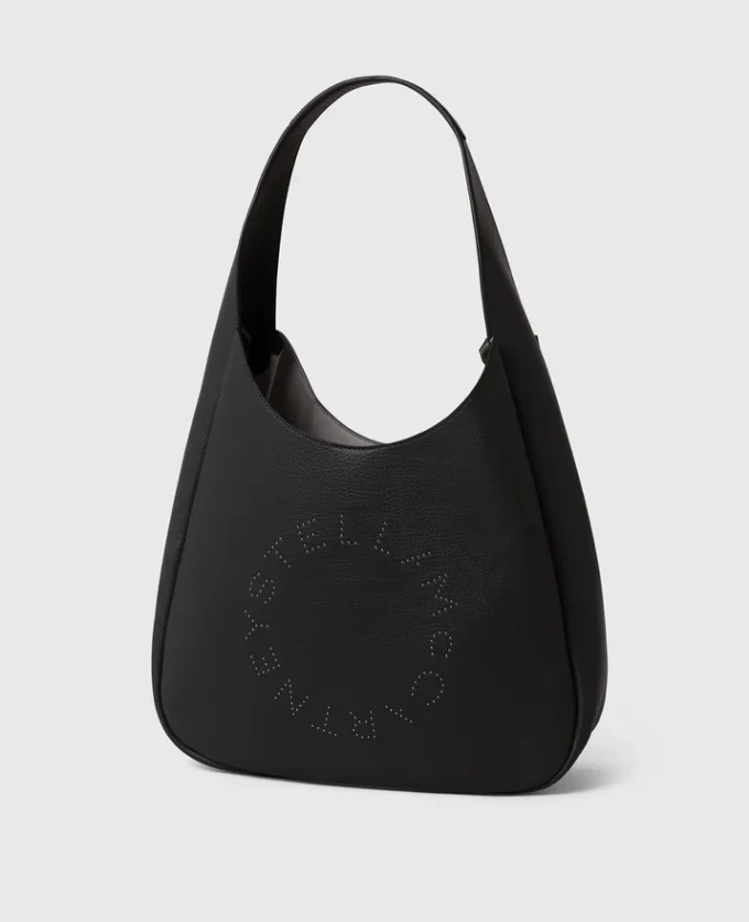 Grand sac hobo à clous et logo Grand sac hobo à clous et logo