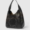 Grand sac hobo souple vieilli avec logo Grand sac hobo souple vieilli avec logo