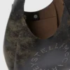 Grand sac hobo souple vieilli avec logo Grand sac hobo souple vieilli avec logo