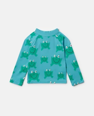 Haut de maillot de bain imprimé grenouille