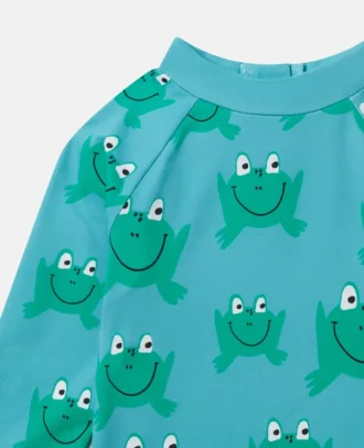 Haut de maillot de bain imprimé grenouille
