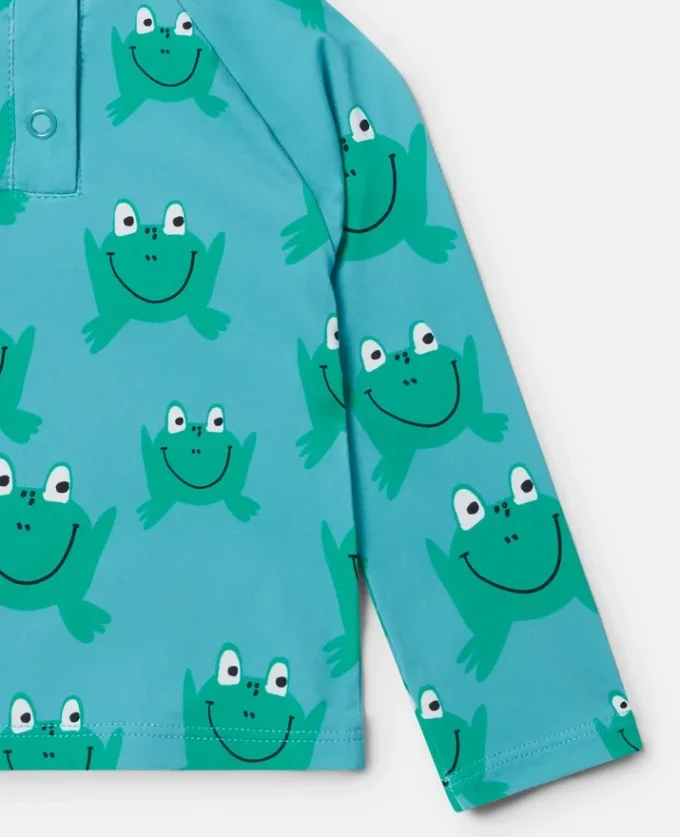 Haut de maillot de bain imprimé grenouille Haut de maillot de bain imprimé grenouille