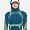 Haut mi-couche à manches longues et capuche TruePace pour le running Haut mi-couche à manches longues et capuche TruePace pour le running